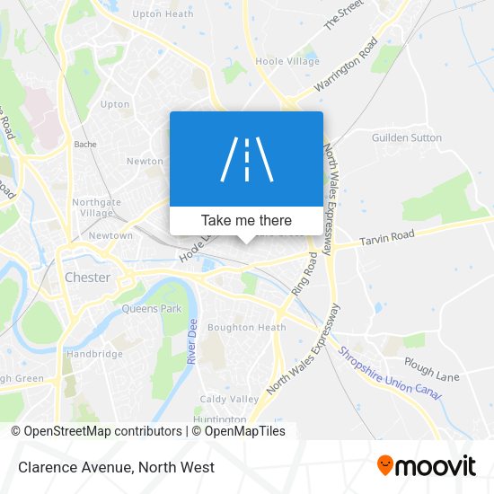 Clarence Avenue map