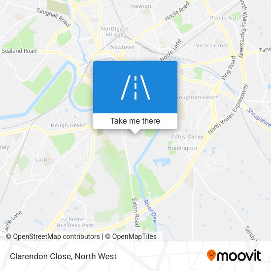 Clarendon Close map