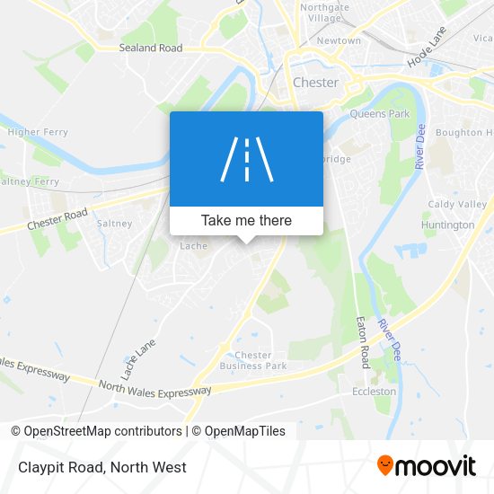 Claypit Road map