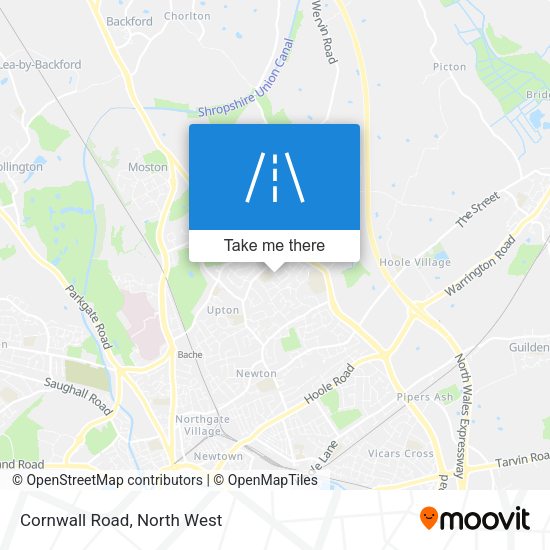Cornwall Road map
