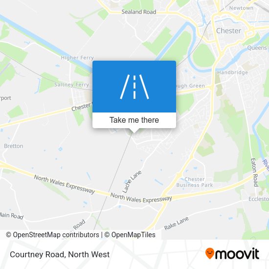 Courtney Road map