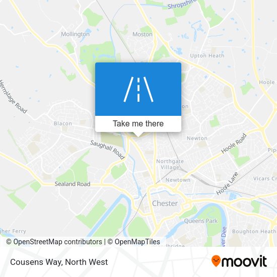 Cousens Way map