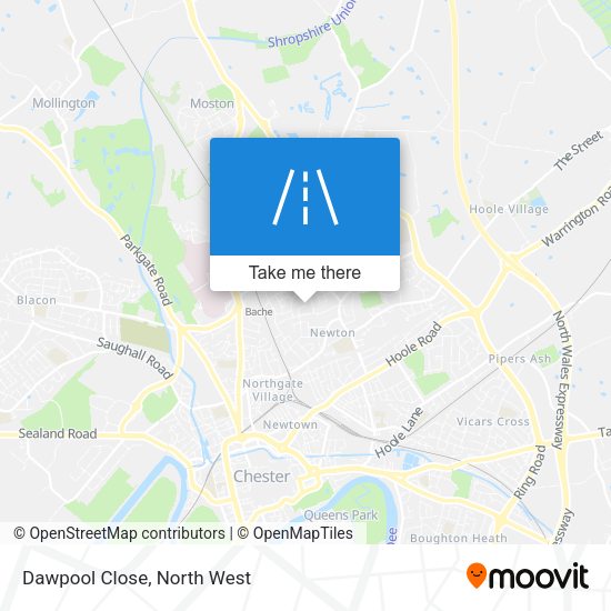 Dawpool Close map
