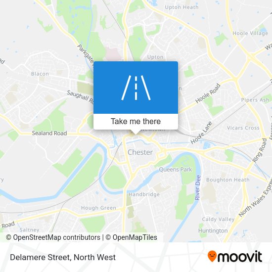 Delamere Street map