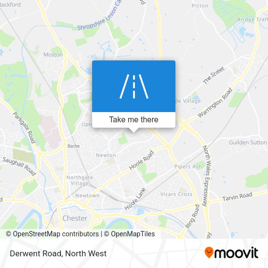 Derwent Road map