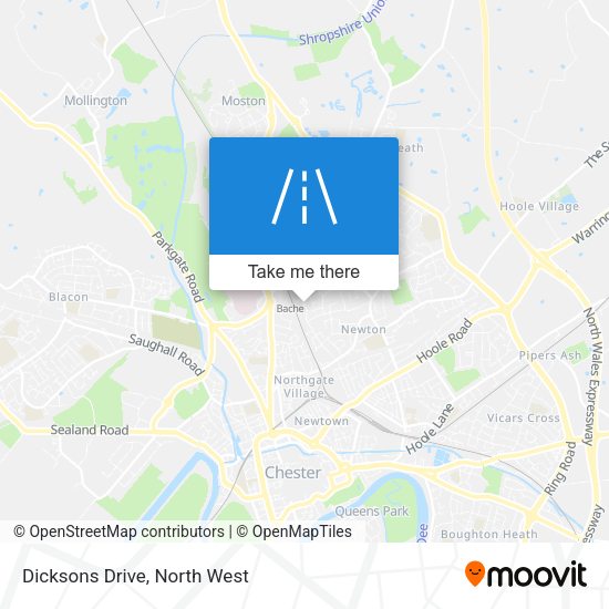 Dicksons Drive map