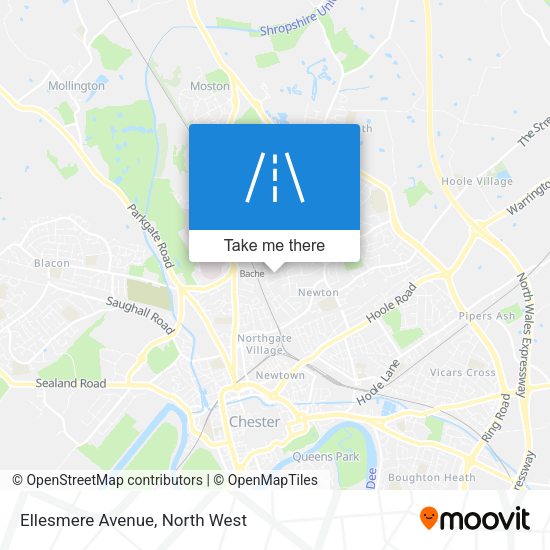 Ellesmere Avenue map