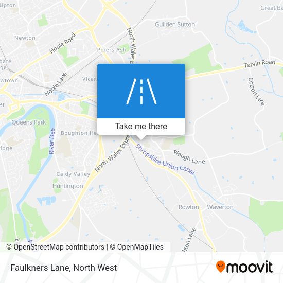 Faulkners Lane map