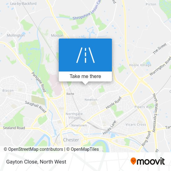 Gayton Close map
