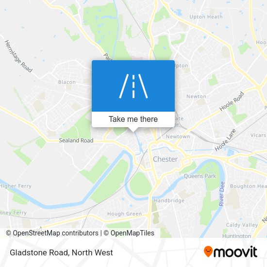 Gladstone Road map