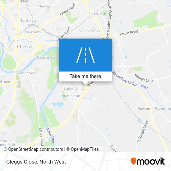 Gleggs Close map
