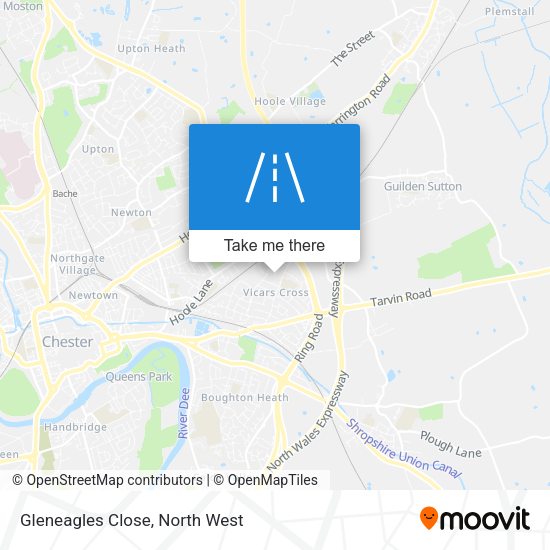 Gleneagles Close map
