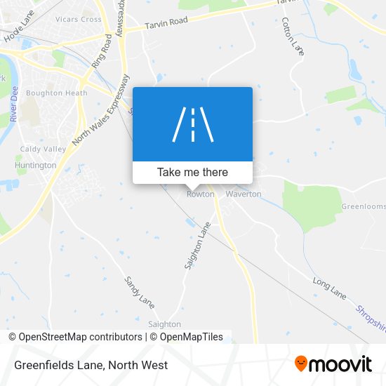 Greenfields Lane map