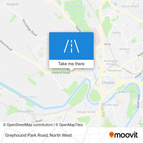 Greyhound Park Road map
