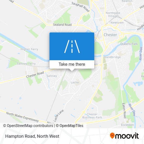 Hampton Road map