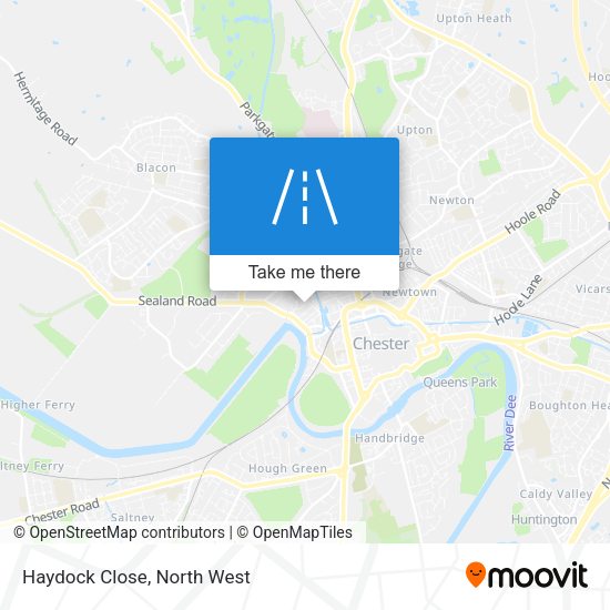 Haydock Close map