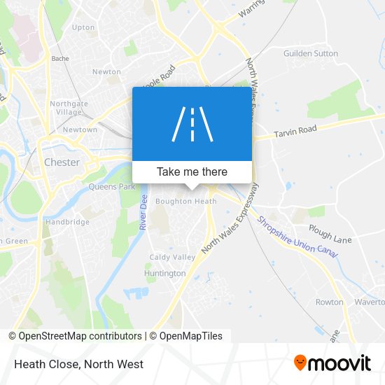 Heath Close map