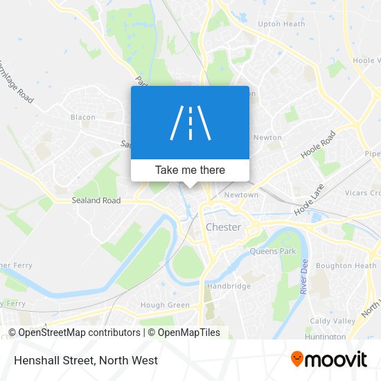 Henshall Street map