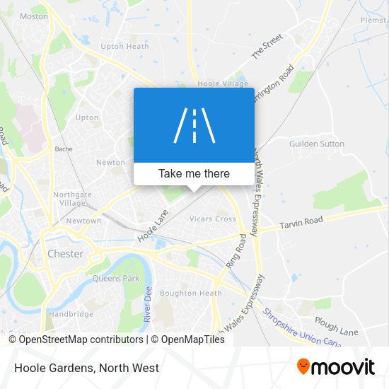 Hoole Gardens map