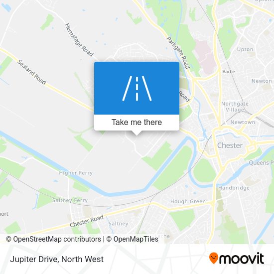 Jupiter Drive map