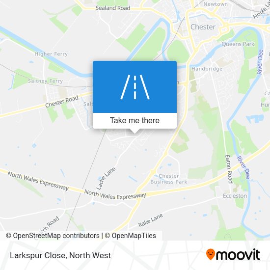 Larkspur Close map