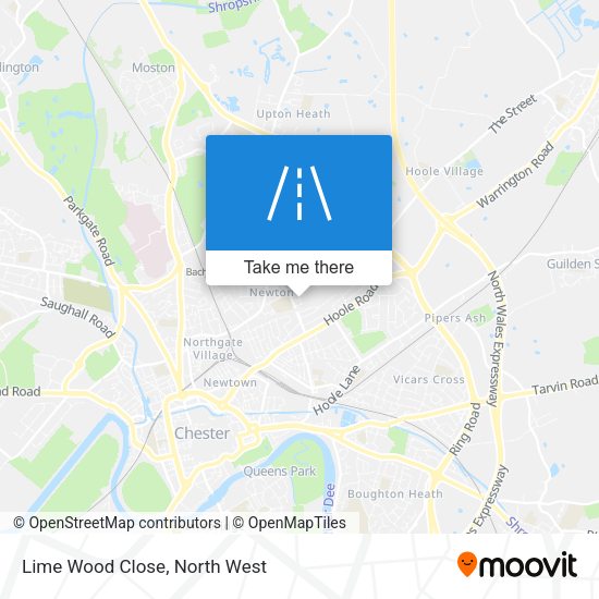 Lime Wood Close map