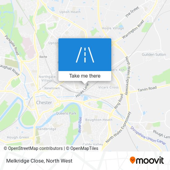Melkridge Close map