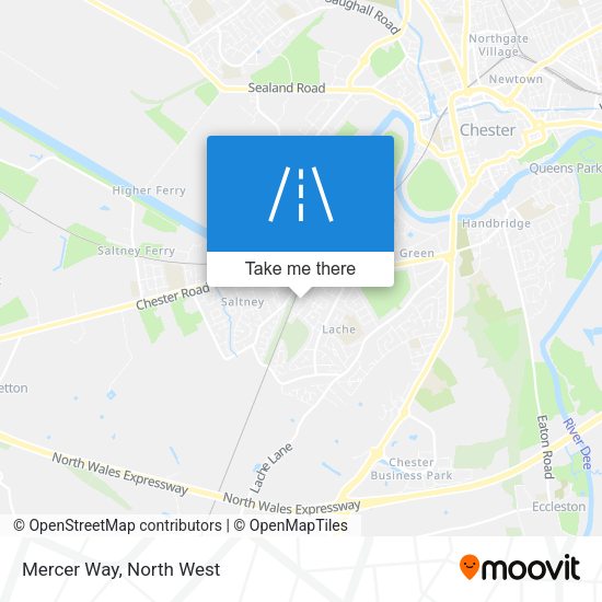 Mercer Way map