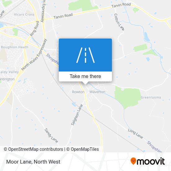 Moor Lane map