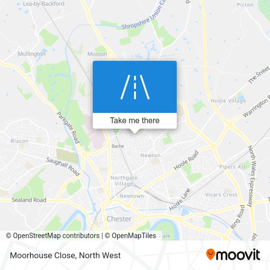 Moorhouse Close map