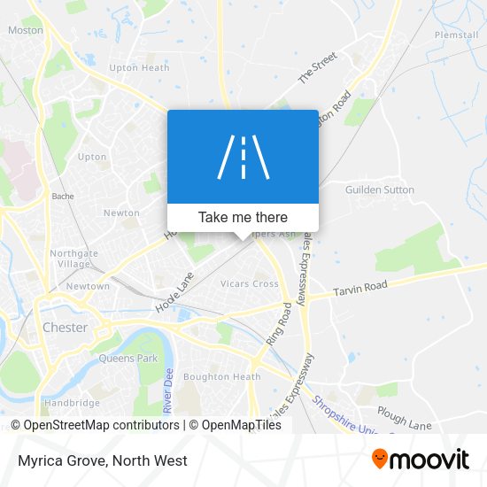 Myrica Grove map