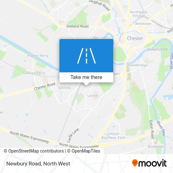 Newbury Road map