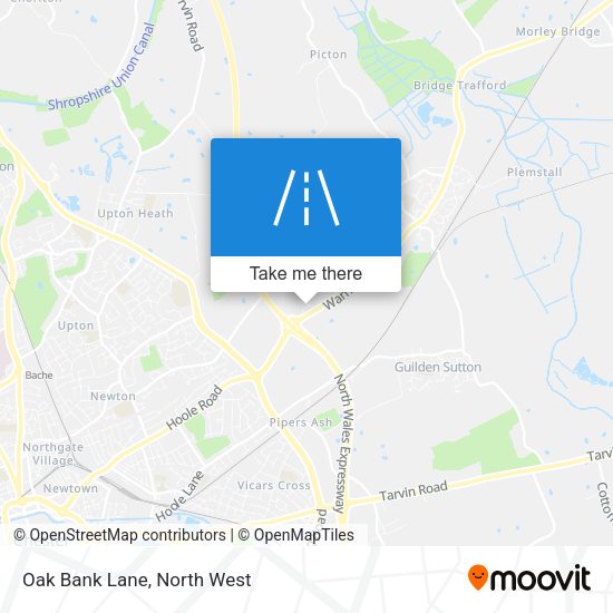 Oak Bank Lane map