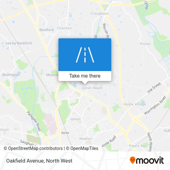 Oakfield Avenue map