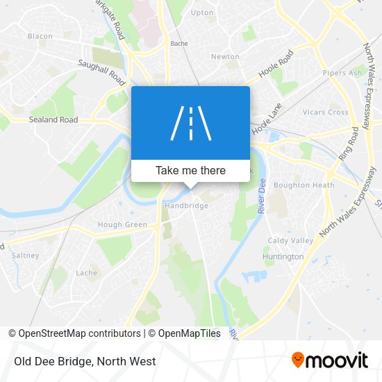 Old Dee Bridge map