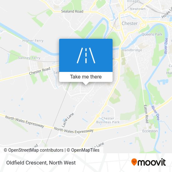 Oldfield Crescent map