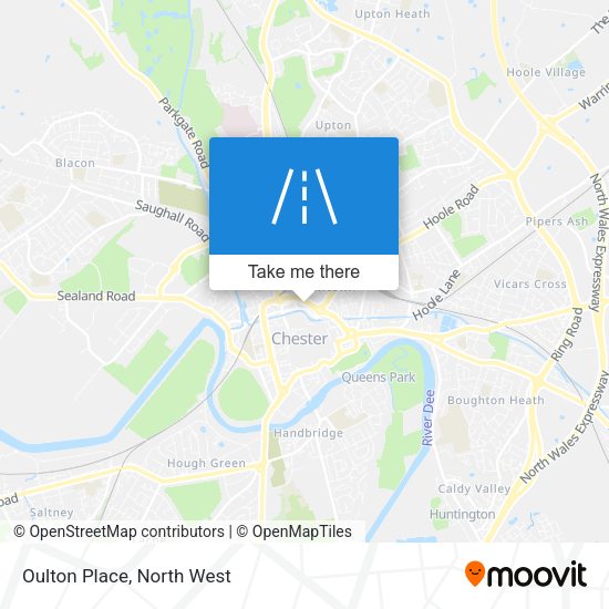 Oulton Place map