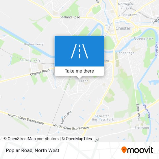 Poplar Road map