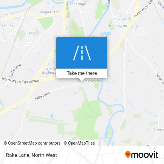 Rake Lane map
