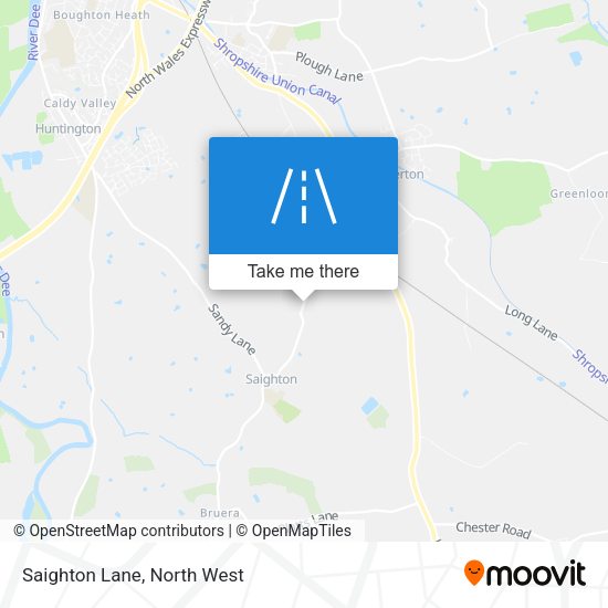 Saighton Lane map