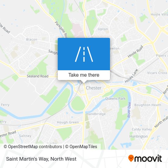 Saint Martin's Way map