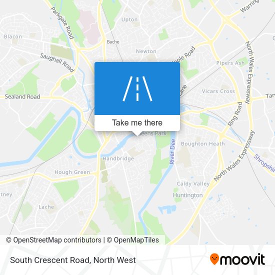 South Crescent Road map