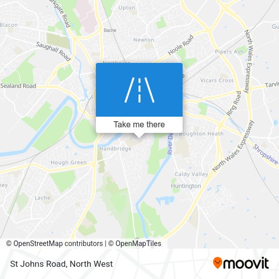 St Johns Road map