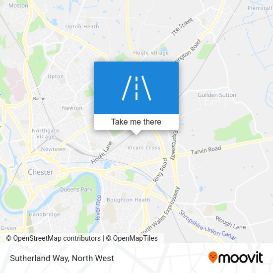 Sutherland Way map