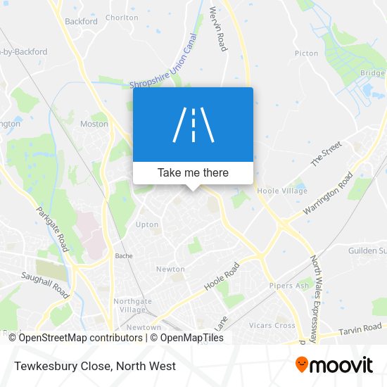 Tewkesbury Close map