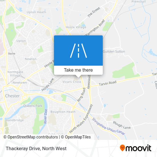 Thackeray Drive map