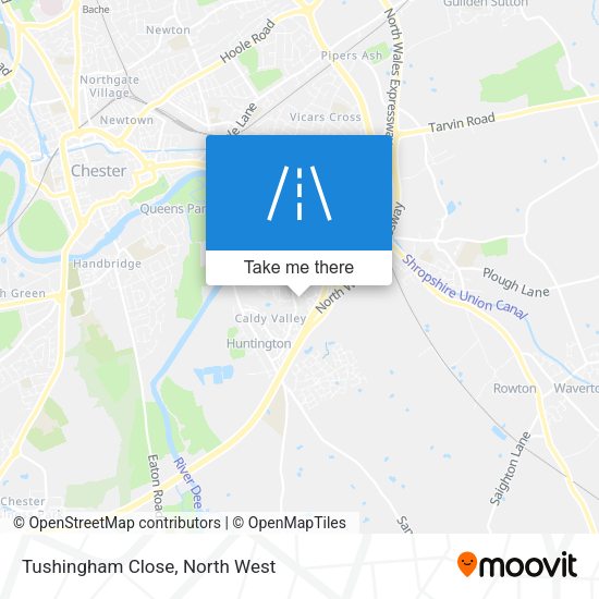 Tushingham Close map