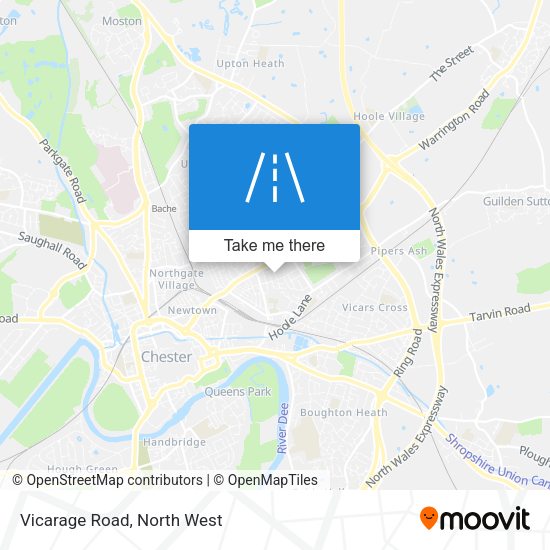 Vicarage Road map