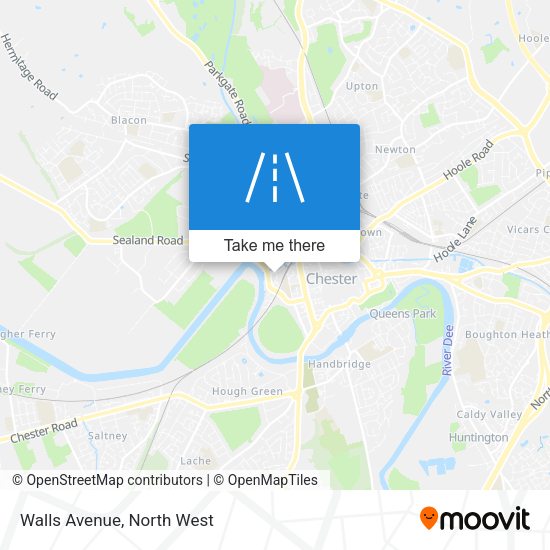 Walls Avenue map