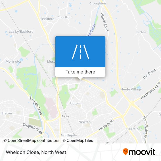 Wheldon Close map